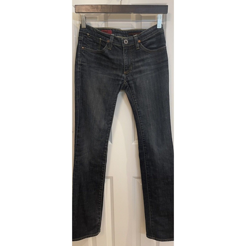 Women’s AG  The Kiss Low Rise Jeans Size 26 Straight Leg Adriano Goldschmied